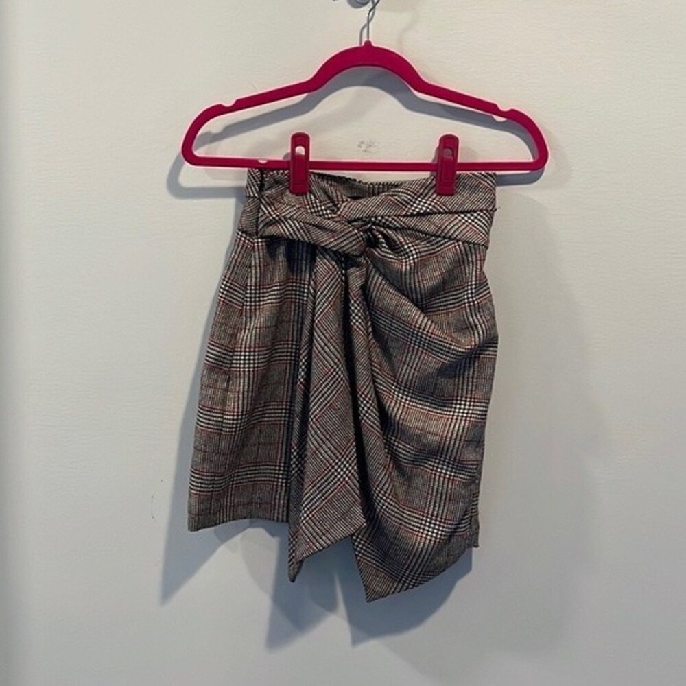 Isabel Marant Kim side knot houndstooth skirt FR34/US2 - Picture 3 of 5